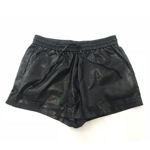 Faux Leather Shorts